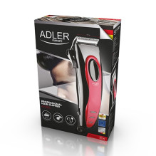 Adler AD 2825 hair trimmers / clipper Black, Red