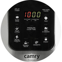 Camry CR 6409 multi cooker 6 L 1000 W Black,Stainless steel