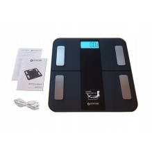 Oromed GOLD-SCALE BLUETOOTH BLACK Electronic personal scale Square