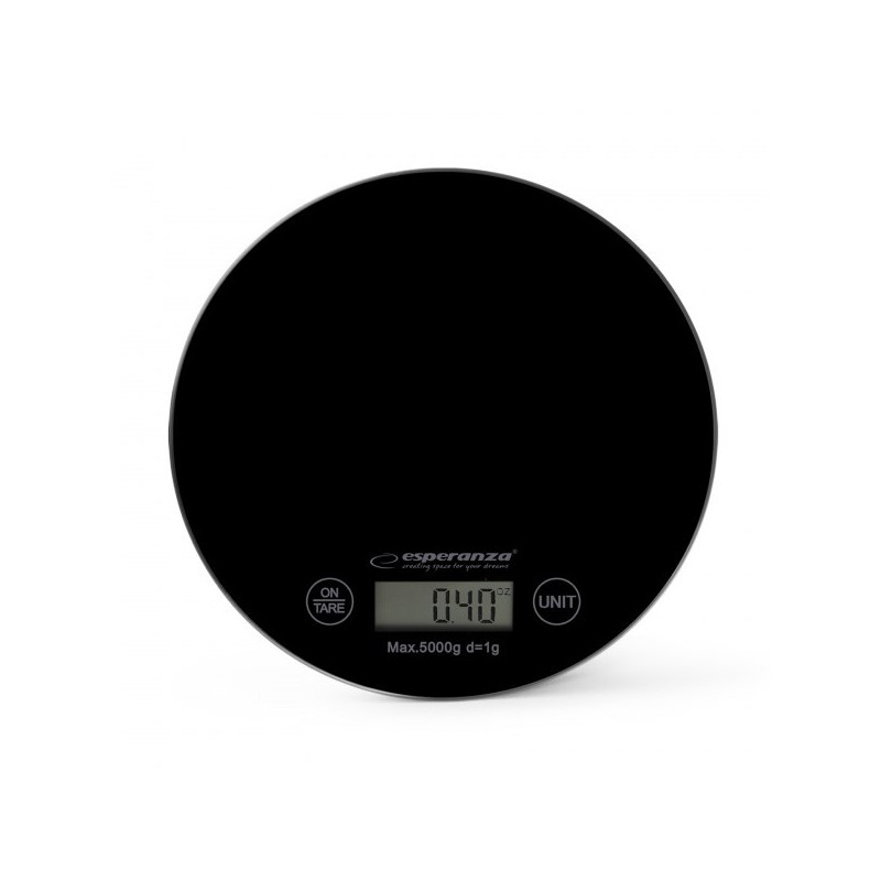 Esperanza EKS003K kitchen scale Black Countertop Round Electronic kitchen scale