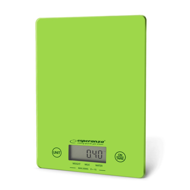 Esperanza EKS002G kitchen scale Electronic kitchen scale Green,Yellow Countertop Rectangle