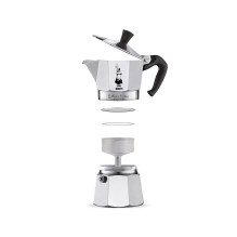 Bialetti Moka Express Moka pot Aluminum, Black