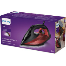 Philips 7000 series DST7022 / 40 iron Steam iron SteamGlide Plus soleplate 2800 W Black, Red