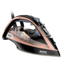 Tefal Ultimate Pure FV9845 iron Dry &amp; Steam iron Durilium Autoclean soleplate 3200 W Black, Copper