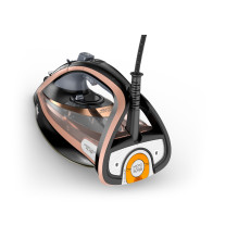 Tefal Ultimate Pure FV9845 iron Dry &amp; Steam iron Durilium Autoclean soleplate 3200 W Black, Copper