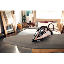 Tefal Ultimate Pure FV9845 iron Dry &amp; Steam iron Durilium Autoclean soleplate 3200 W Black, Copper