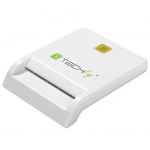 Techly Compact / Writer USB2.0 White I-CARD CAM-USB2TY smart card reader Indoor