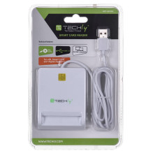 Techly Compact / Writer USB2.0 White I-CARD CAM-USB2TY intelektualiųjų kortelių skaitytuvas Vidinis