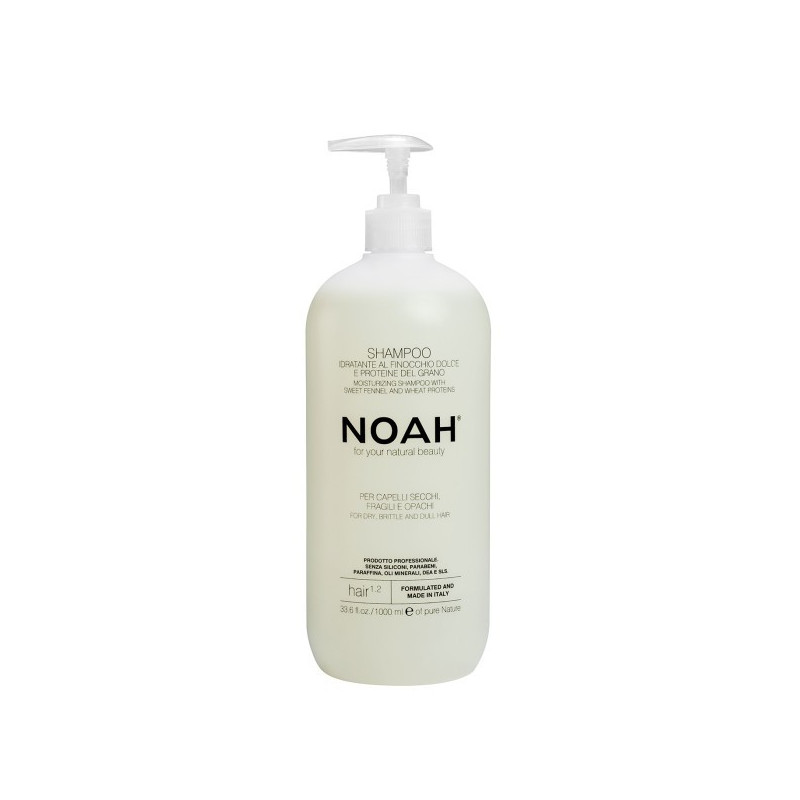 1.2. Moisturizing Shampoo With Sweet Fennel And Wheat Protein Šampūnas sausiems ir lūžinėjantiems plaukams, 1000 ml