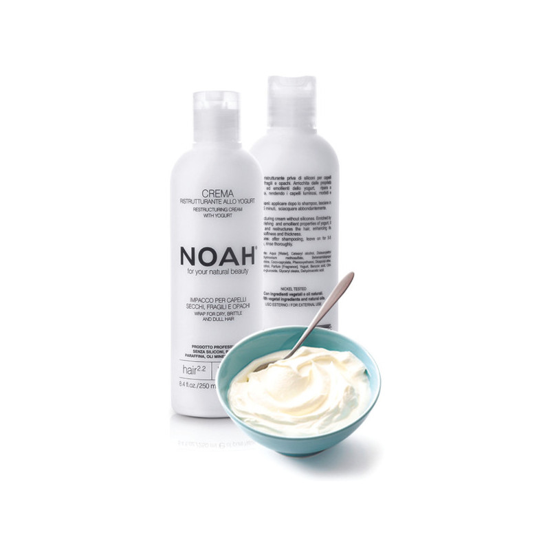 2.2. Restructuring Cream With Yogurt Atstatomoji kaukė sausiems ir pažeistiems plaukams, 250 ml