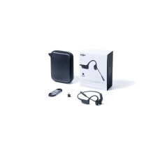 SHOKZ OpenComm2 UC Wireless Bluetooth Bone Conduction Videoconferencing Headset with USB-C adapter , 16 Hr Talk Time, 29