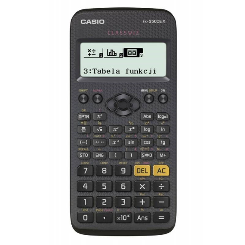 CASIO SCIENTIFIC SKAIČIUOtuvas FX-350CEX, 379 FUNKCIJOS, 77X166MM, JUODAS