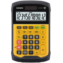 CASIO OFFICE CALCULATOR WATERPROOF WM-320MT-S, 12-digit display, removable keyboard.