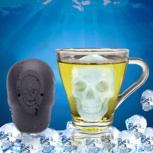 1 vnt DIDELĖ 3D kaukolės formelė, ledukų šaldymo formelė