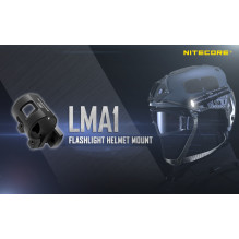 NITECORE 1 inch Rotary Flashlight Helmet Mount LMA1