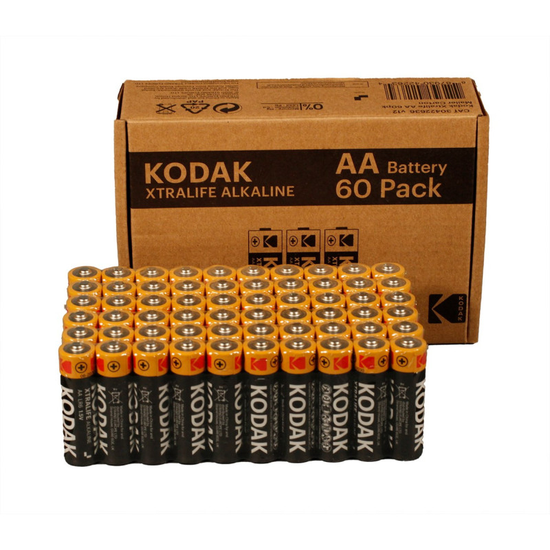 Kodak XTRALIFE šarminė AA baterija (60 pak.)