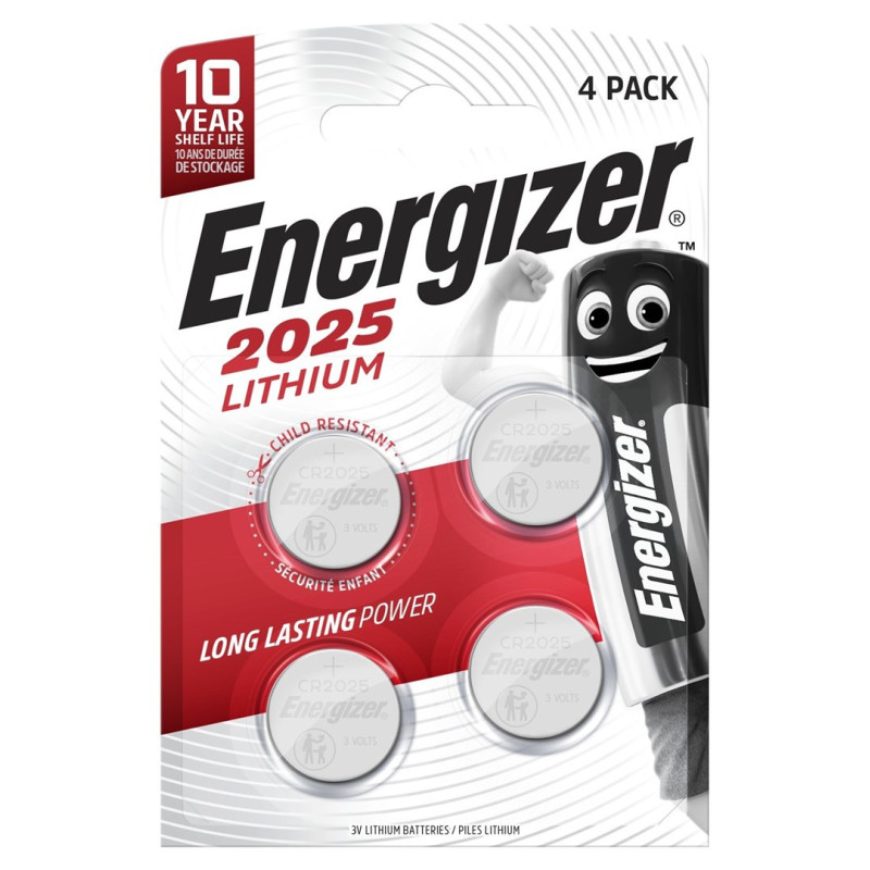 ENERGIZER BATERIJOS SPECIALIZUOTAS CR2025 4 Vnt