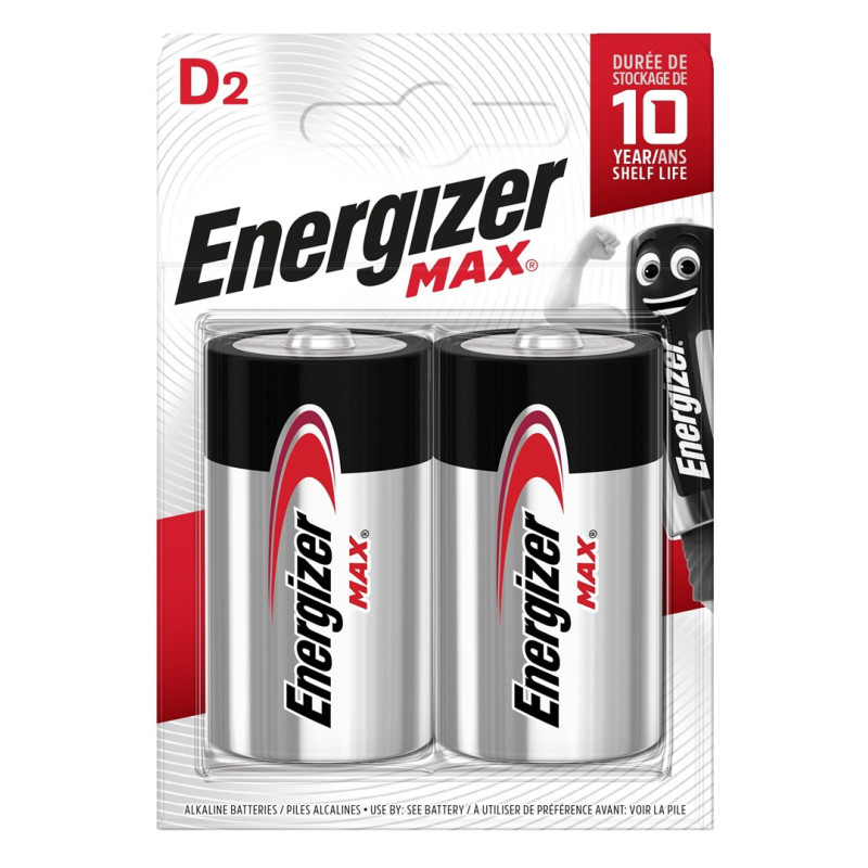 ENERGIZER BATTERY MAX D LR20, 2 vnt. EKO pakuotė