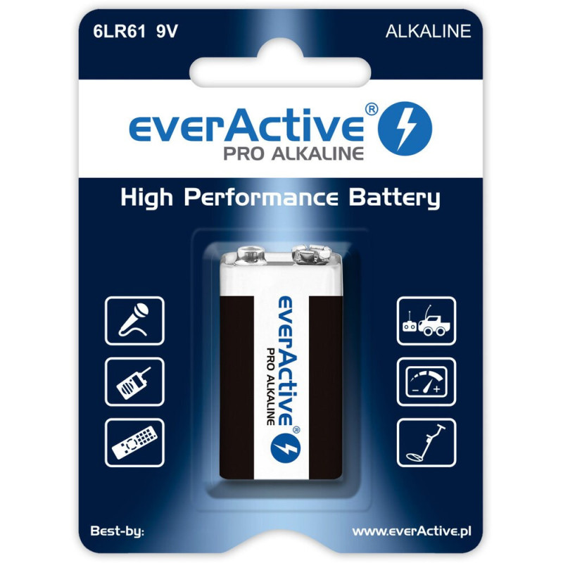 Šarminė baterija 6LR61 9V (R9*) everActive Pro