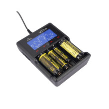 XTAR VC4SL battery charger to Li-ion / Ni-MH / Ni-CD 18650