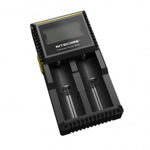 NITECORE 2 Bay 0,5A NiMH/ NiCd, ličio jonų, IMR, LiFePo4 išmanusis USB baterijos įkroviklis D2