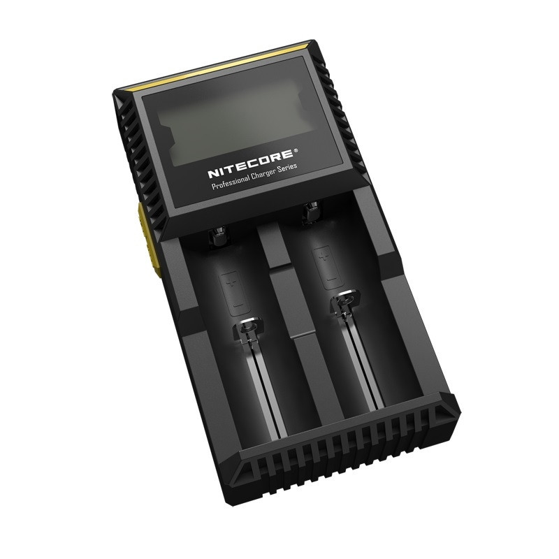 NITECORE 2 Bay 0.5A NiMH/ NiCd, Li-ion, IMR, LiFePo4 Inteligent USB Battery Charger D2
