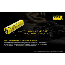 NITECORE 21700 High Drain Li-ion USB-C Rechargeable Battery NL2150HPR (NC-NL2150HPR)