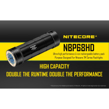 NITECORE Advanced Li-ion Rechargeable Battery Pack for TM28 TM15 TM26 TM36, TM38, TM39 NBP68HD