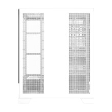 Darkflash DY451L PRO kompiuterio dėklas su ventiliatoriumi (baltas)