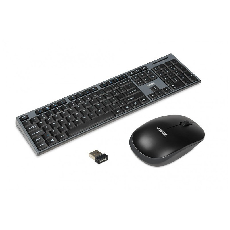 iBox IKMS606W keyboard RF Wireless English Black