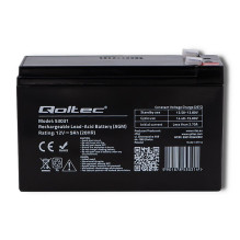 Qoltec 53031 AGM baterija, 12V, 9Ah, maks. 135A