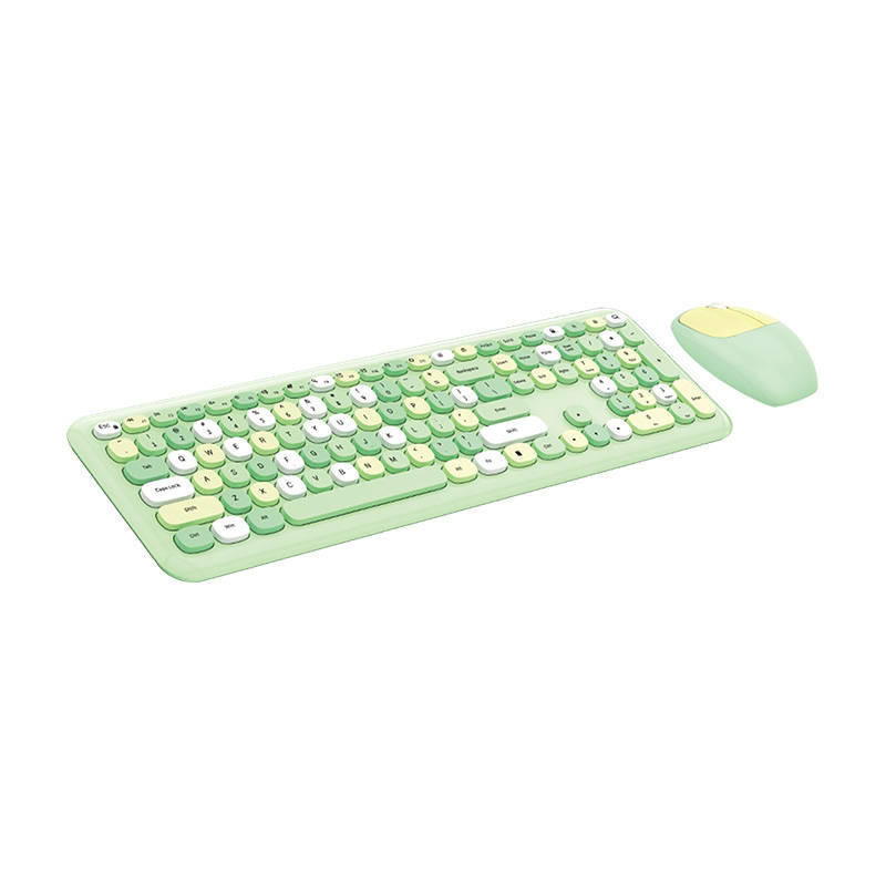 Belaidė klaviatūra + pelė MOFII 666 2.4G (žalia)