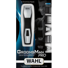 Wahl GroomsMan Pro baterija juoda, nerūdijantis plienas