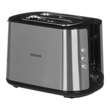 Philips Viva Collection HD2650 / 90 toaster 2 slice(s) 950 W Black, Stainless steel