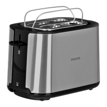 Philips Viva Collection HD2650 / 90 toaster 2 slice(s) 950 W Black, Stainless steel