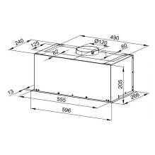 Įleidžiamas gaubtas MPM-60-OW-04