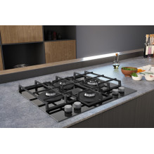 Hotpoint HAGS 62F / BK Black Built-in 59 cm Gas 4 zone(s)