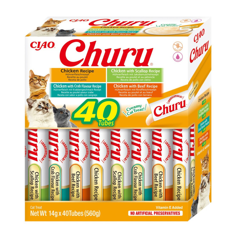 INABA Churu Variety box Chicken - cat treats - 40 x 14g