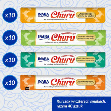 INABA Churu Variety box Vištiena - kačių skanėstai - 40 x 14g