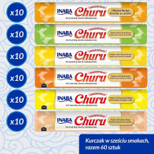 INABA Churu Variety box Vištiena - kačių skanėstai - 60 x 14g