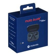 „Motorola Moto Buds+“ ausinės belaidžiai skambučiai į ausis / Muzika / Sportas / Kasdienis „Bluetooth“ pilkas