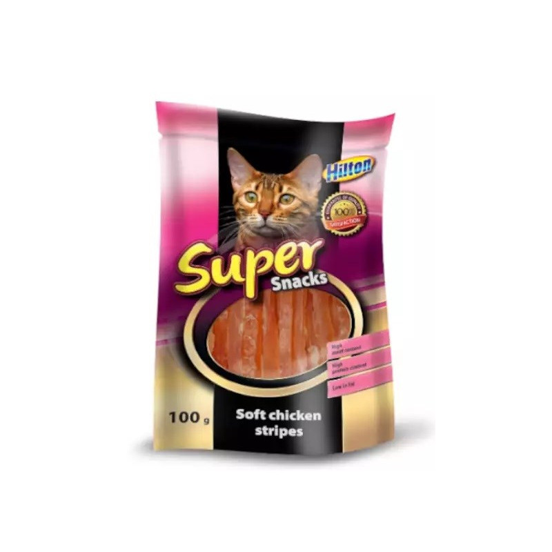 HILTON Soft chicken stripes - cat treats - 100g