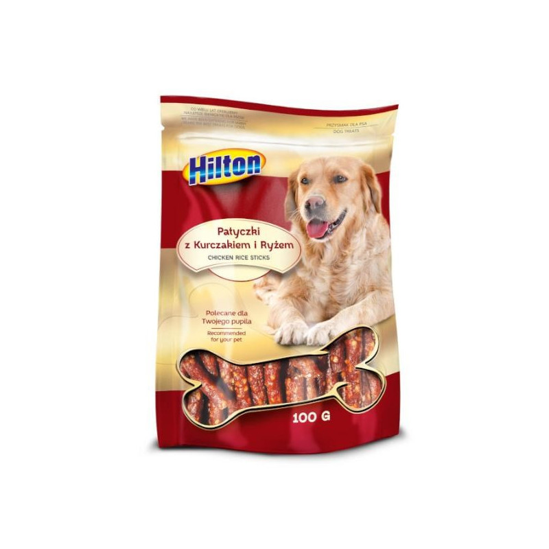 HILTON Chicken and rice sticks - dog treat - 100g