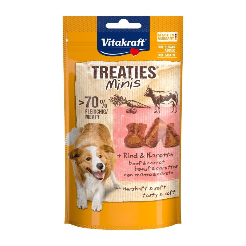 VITAKRAFT Treaties Minis Beef and carrot - dog treat - 48 g