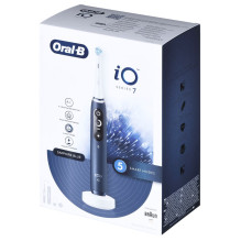 Oral-B iO iO7 suaugusiems besisukantis dantų šepetėlis mėlynas