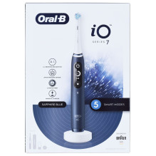 Oral-B iO iO7 suaugusiems besisukantis dantų šepetėlis mėlynas