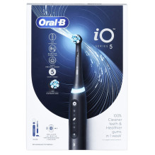 Oral-B IOSERIES5BL elektrinis dantų šepetėlis Adult Vibrating Dantų šepetėlis Juodas