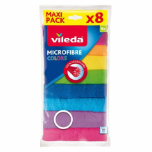 Valymo šluostė Vileda Microfibre Colors 8 vnt