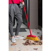 Broom VILEDA 2in1 Garden Outdoor (red / yellow)