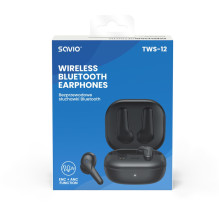 SAVIO belaidės BLUETOOTH 5.3 TWS-12 ausinės